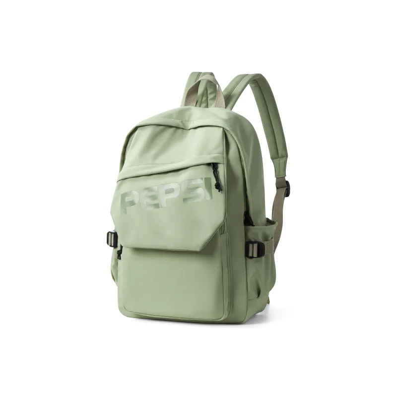 Pepsi Fabric Backpack Laptop Bag Regular Unisex Black/Gray Green-7