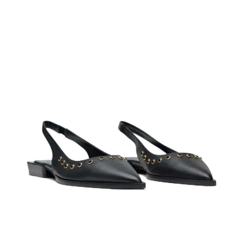 Castañer Palma Studs Casual Single Shoes 2cm Women's Black-2