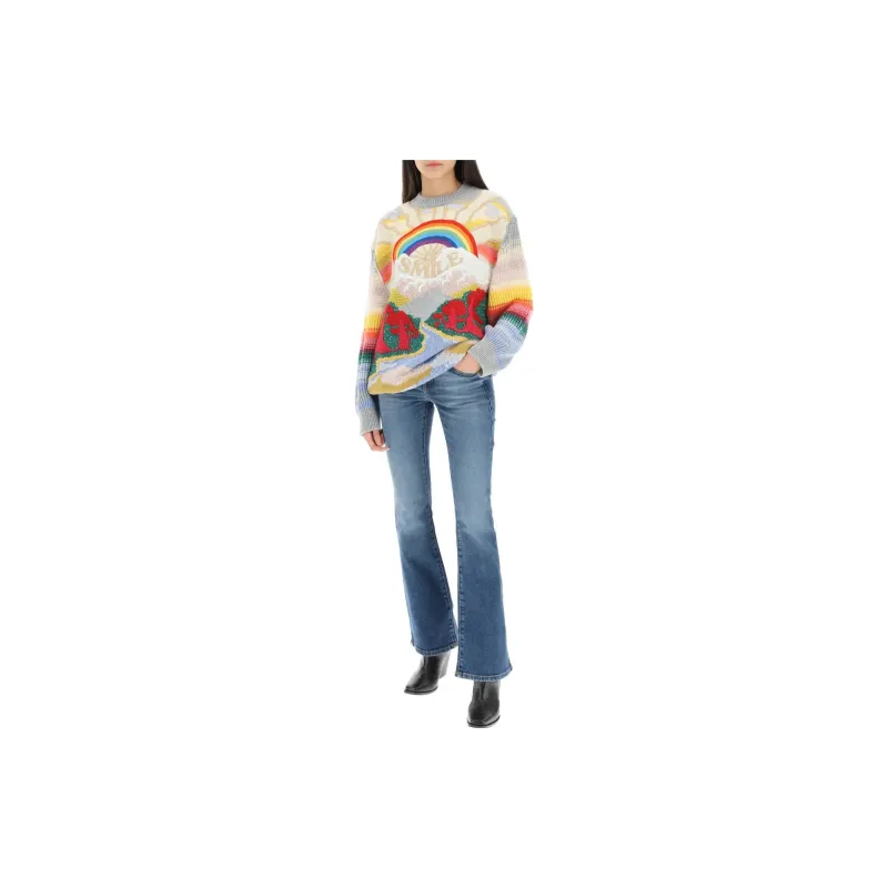 Stella McCartney Smile Embroidered Crewneck Jumper-1