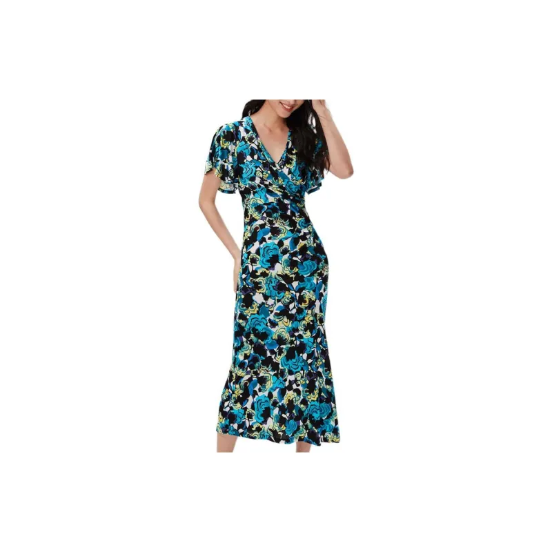 DVF Diane Von Furstenberg Short-Sleeved Dresses Women's Blue-3