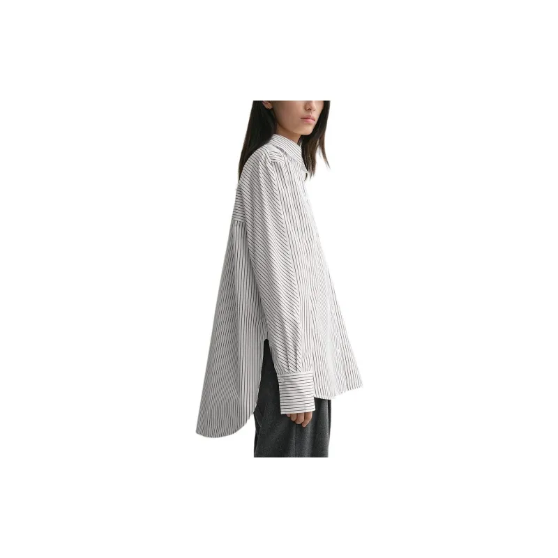 TOTEME FW24 Shirt Women's White/Brown-4