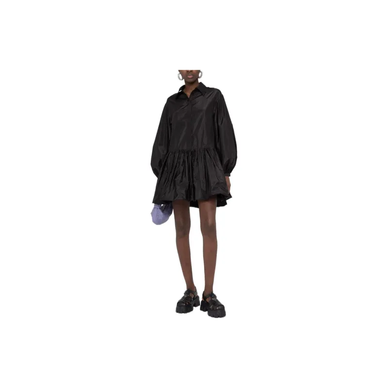 Valentino Long-Sleeved Dresses Women's Black-1