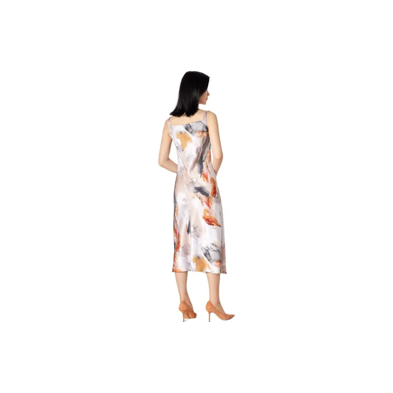 BBLLUUEE Slip Dress Women's Rimu Orange-3