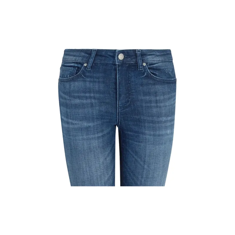 ARMANI EXCHANGE Stonewashed Distressed Tapered Jeans-5