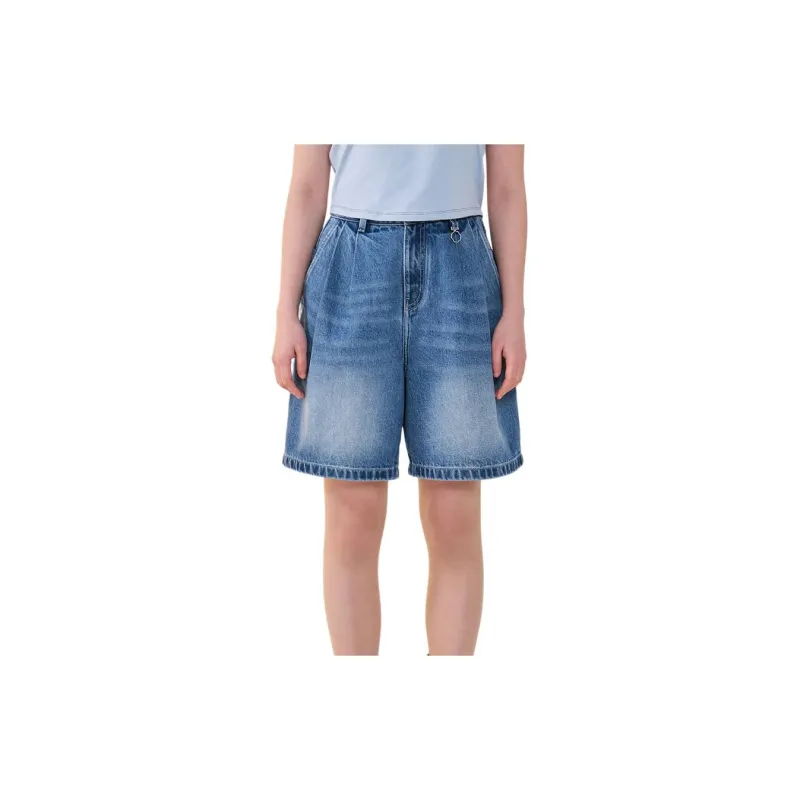 COVERNAT SS24 Denim Shorts Women's Blue-2