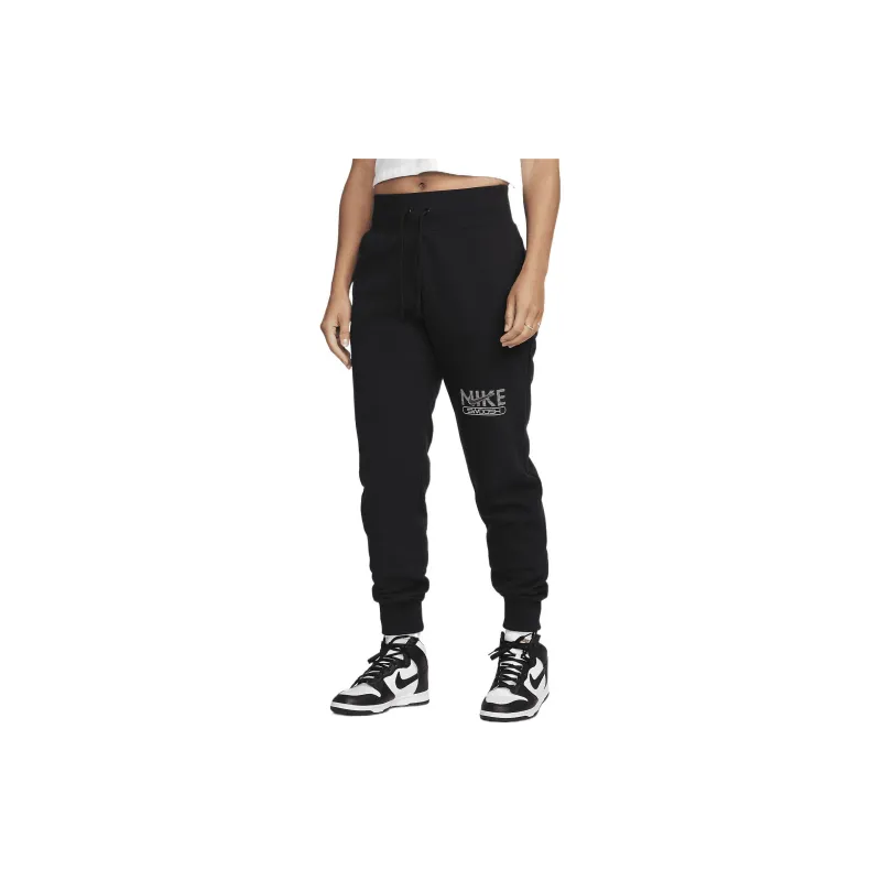 Nike Swoosh 'Black/White' Track Trousers-2