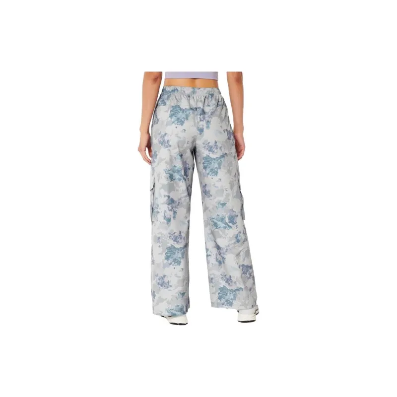 Hollister Cargo Pants Women's Gray Green Print-2