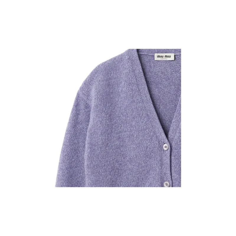 MIU MIU FW23 Knitwear Women's Wisteria Purple-3