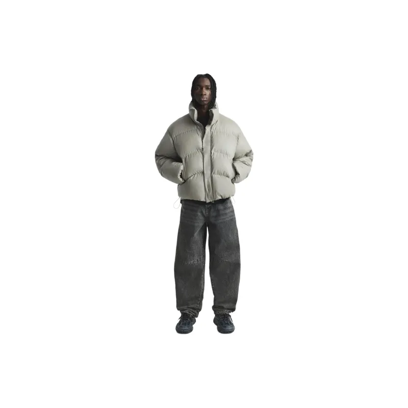 ZARA Puffer Jacket Unisex Beige-2