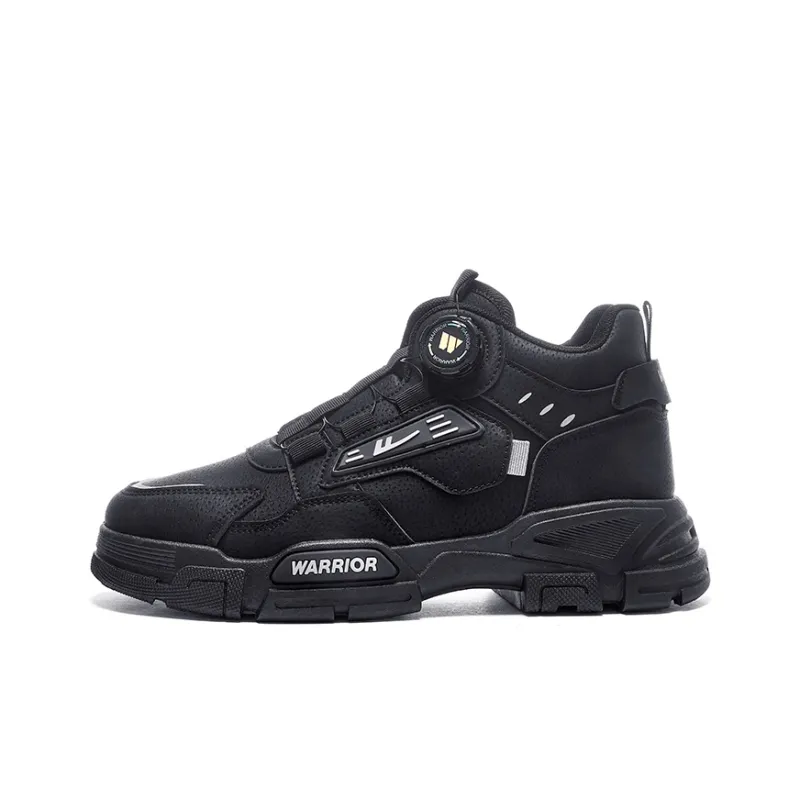 Warrior Anti Slip Wear Resistant High Top Mountaineering & Hiking Shoes Men's Black-0