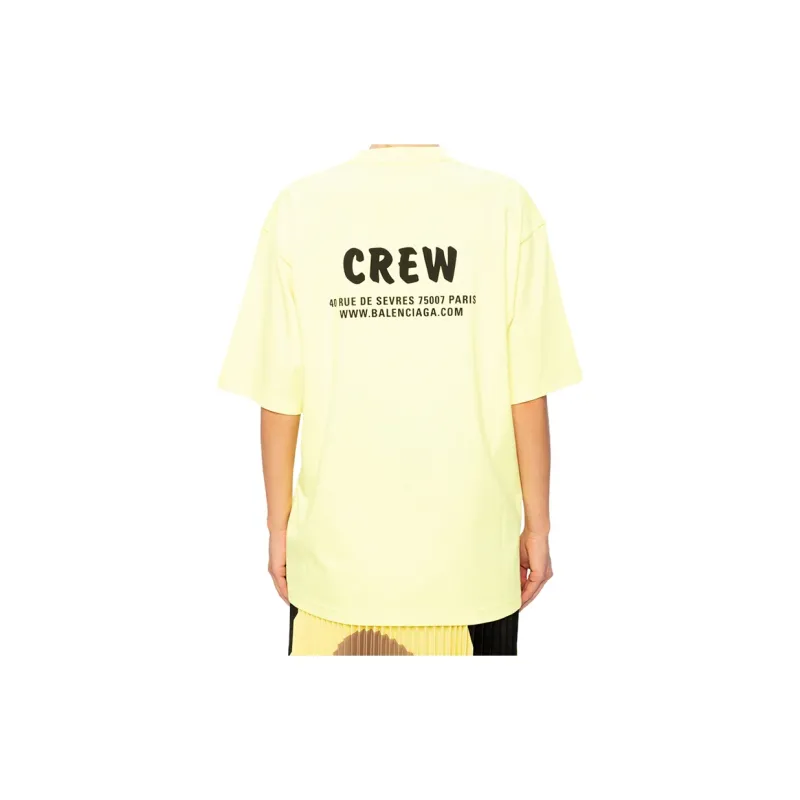 Balenciaga Regular T Shirt Women's Yellow-2