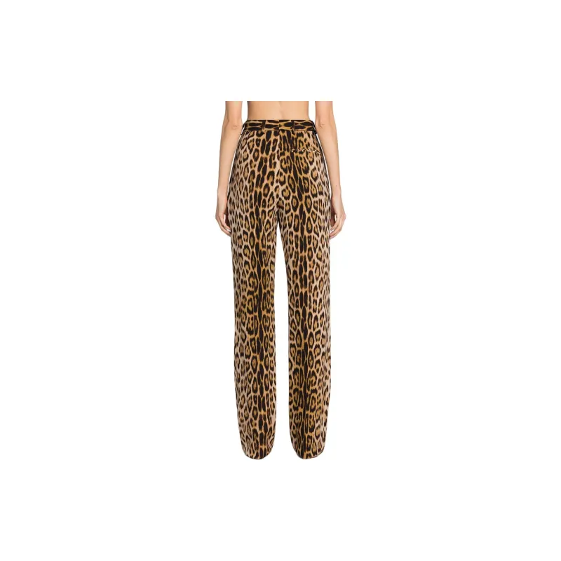 Roberto Cavalli Leopard print Straight leg Trousers-3