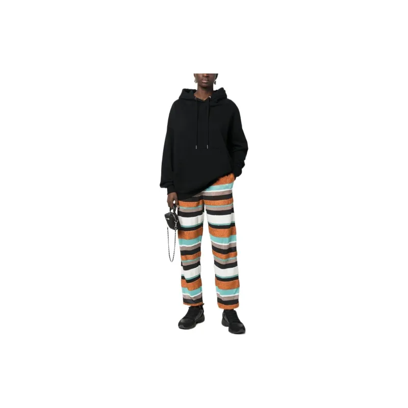 PALM ANGELS Logo-waistband Striped Knitted Track Pants-1