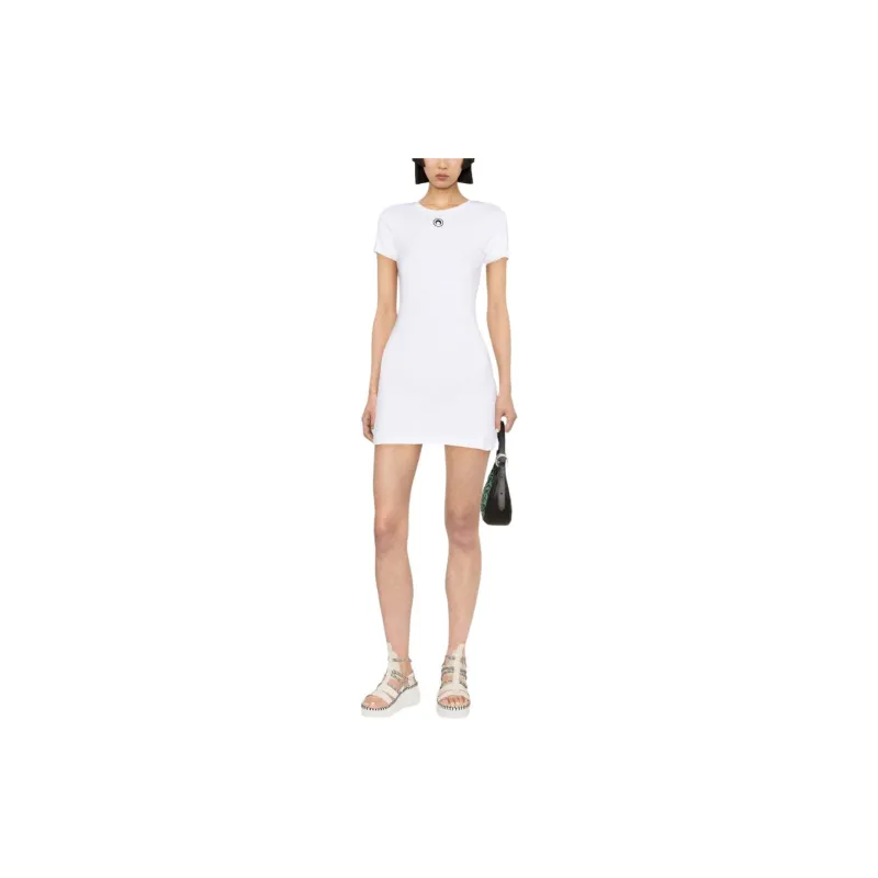 Marine Serre Rib T Shirt Dress-1