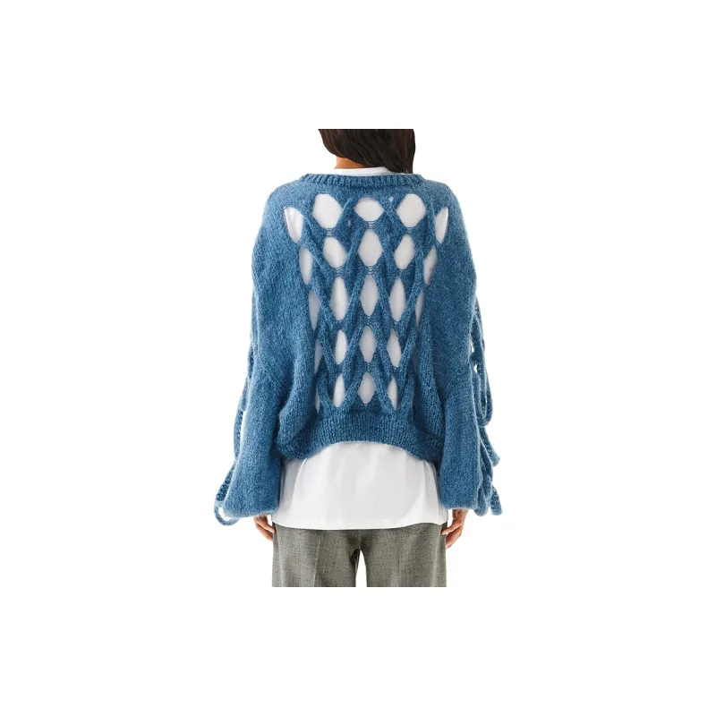 LOEWE Loose Fit Sweater Women's Blue-4