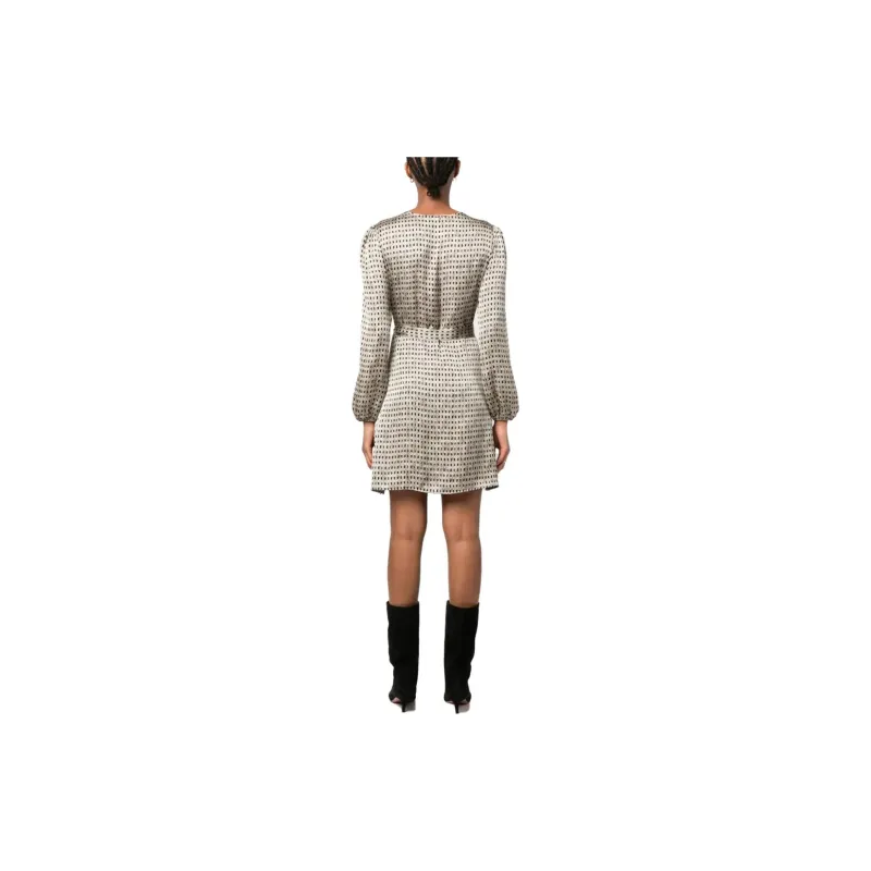 LIU·JO Geometric Pattern Wrap Dress-3