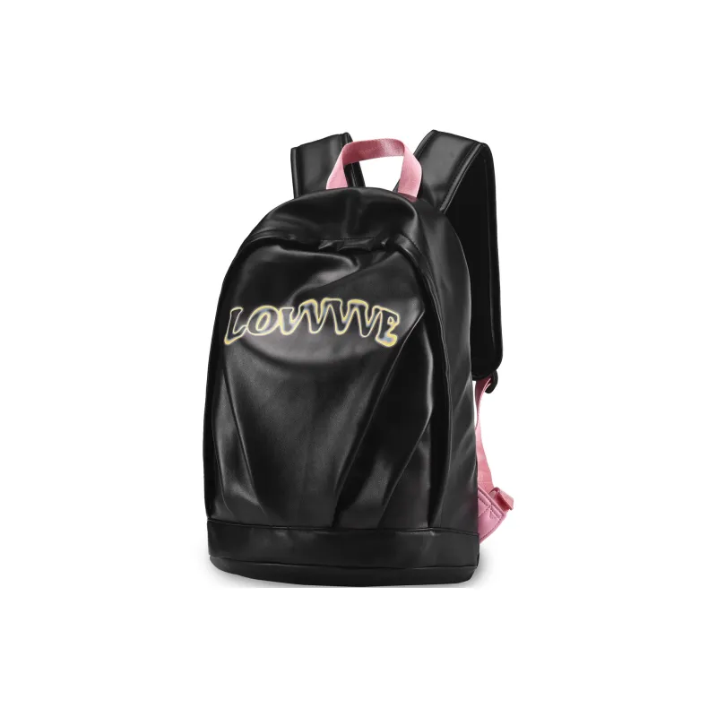 LOVVVVE PU Backpack Unisex Black-1