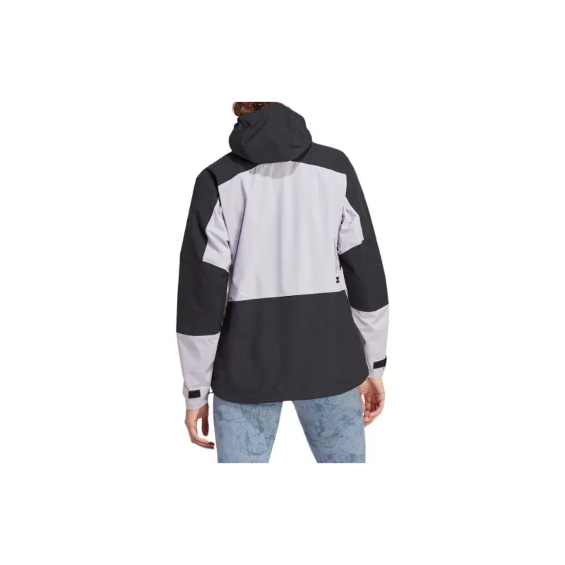 Adidas Terre Waterproof And Windproof Windbreaker Jacket Women's Silver-3