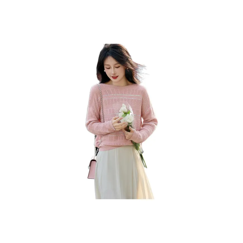 【dme】 Sweater Women's Leather Pink-1