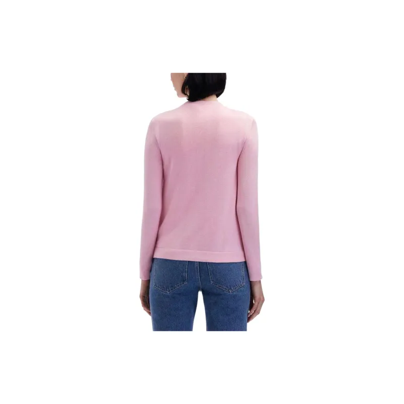 Oscar De La Renta Lace-panels Silk-blend Cardigan-3