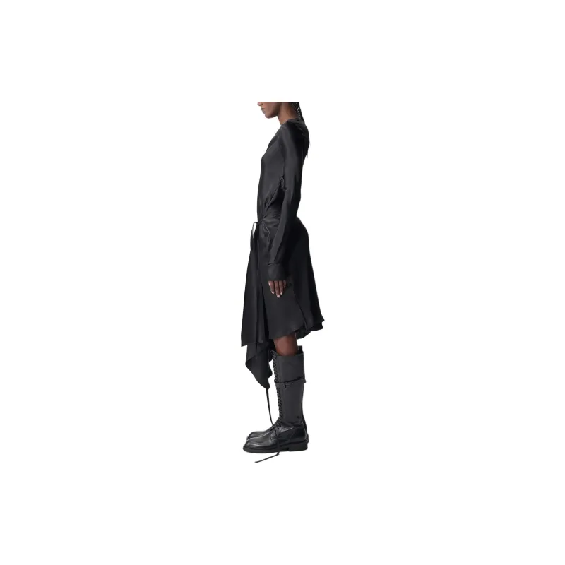 Ann Demeulemeester Long Sleeved Dress Women's Black-3