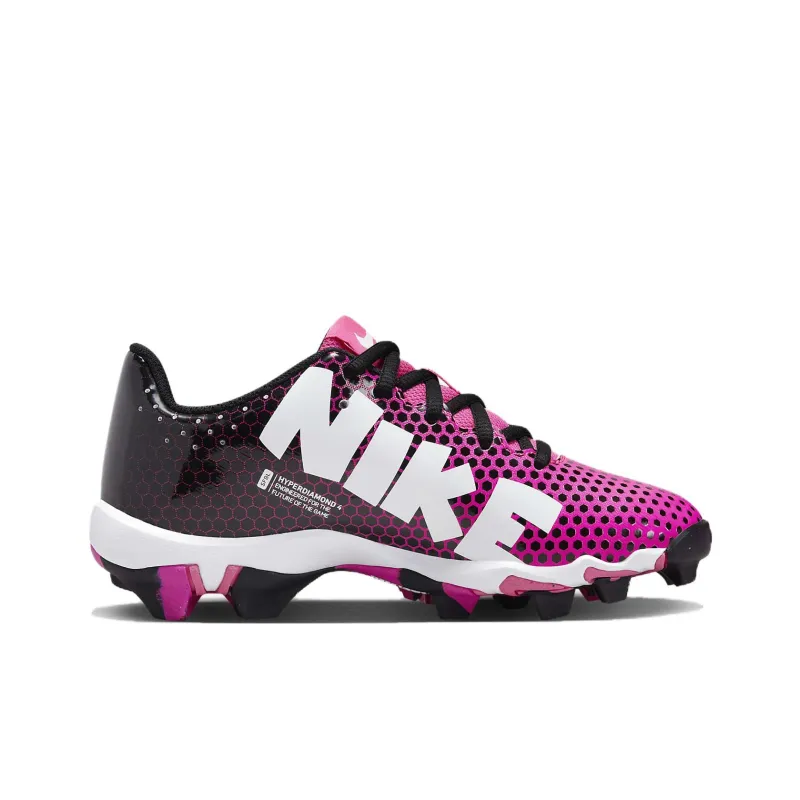 Nike Hyperdiamond 4 Keystone GG GS 'Black Fierce Pink'-1