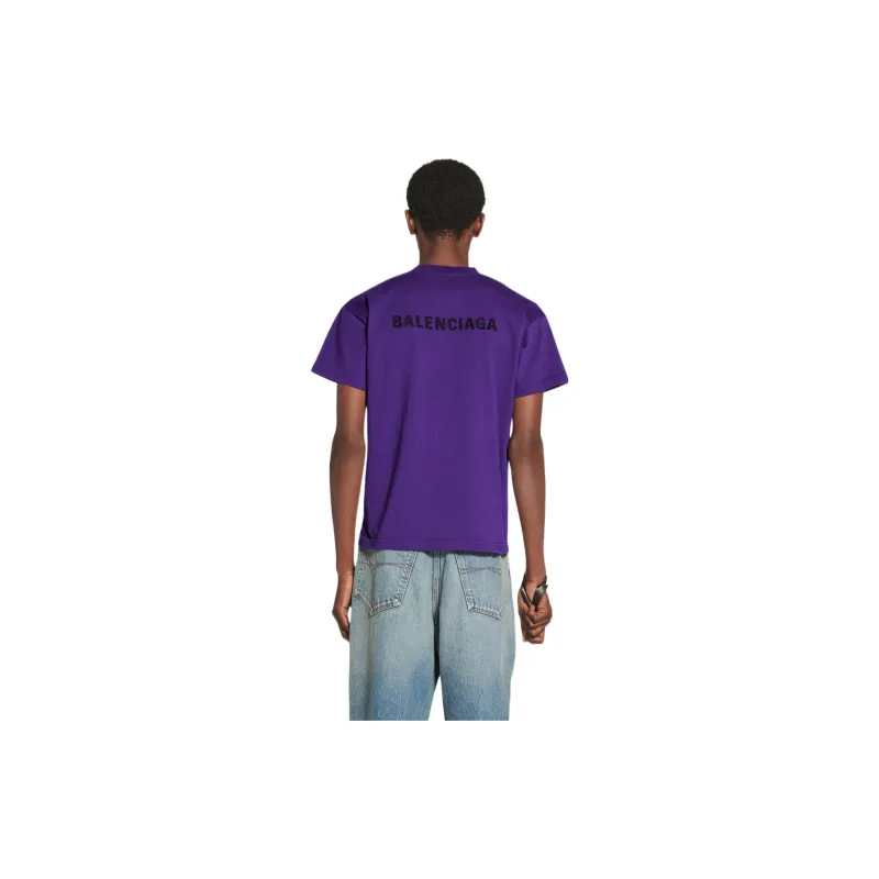 Balenciaga Logo print Cotton T shirt-3