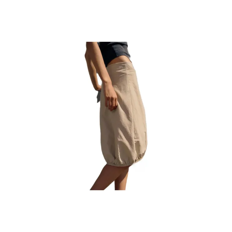 ZARA Casual Long Skirt Women's Nude Medium-1