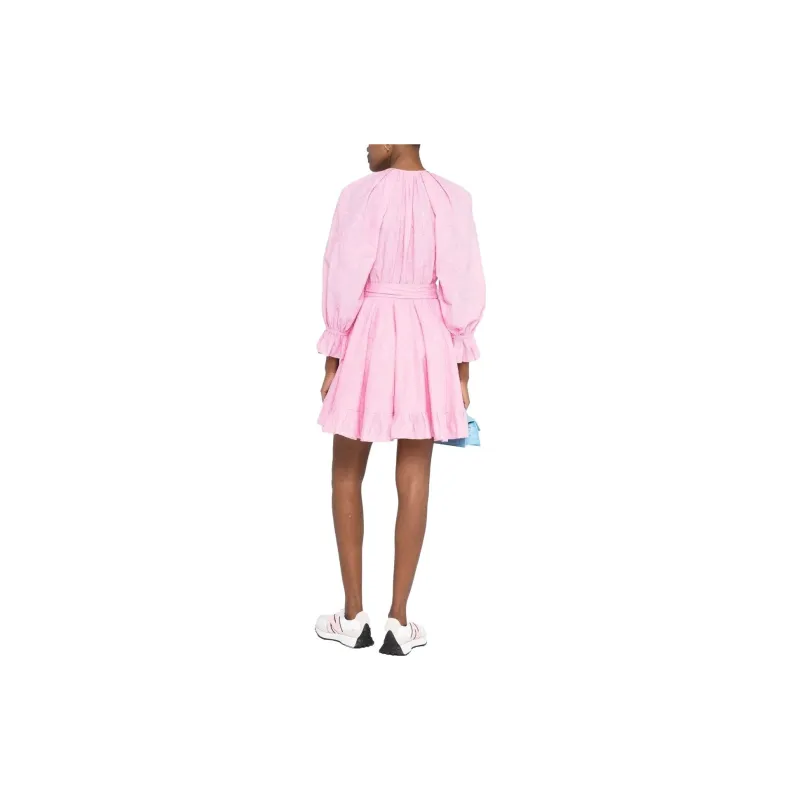 Maje Long Sleeved Dresses Women's Pink-3