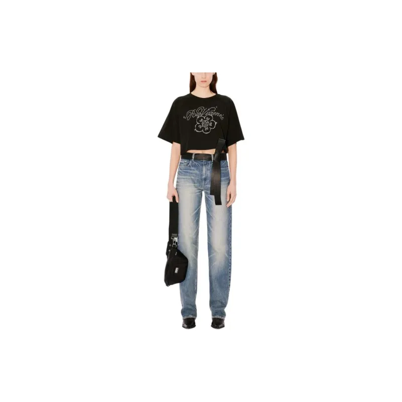 KENZO Embellished Cropped T-Shirt-2