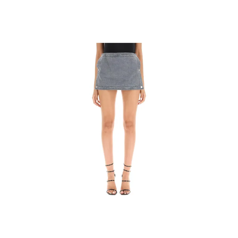 Y/Project Denim Shorts Women's Gray-1