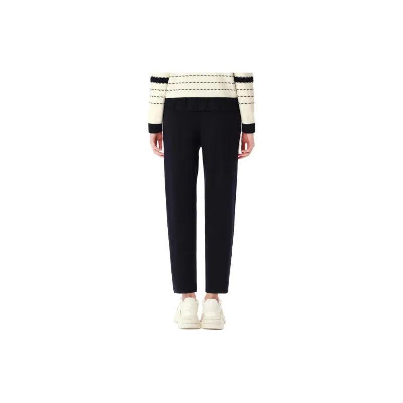 XII BASKET Casual Pants Women's Navy Blue-2