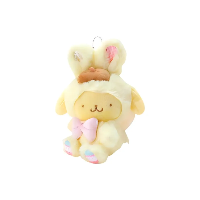 Sanrio Easter Bunny Pompompurin Dolls Plush Pendant 17cm Height-3