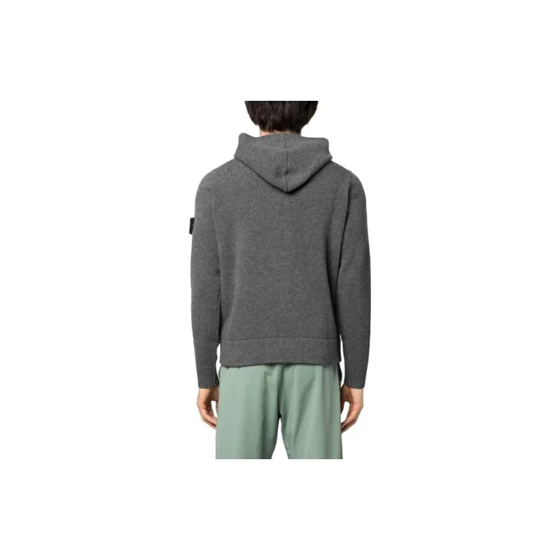 STONE ISLAND Compass motif Virgin Wool Hoodie-4
