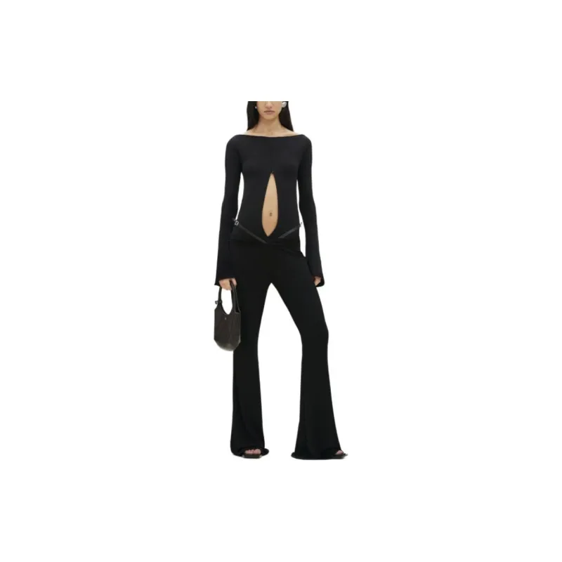 COURREGES Slash Sangle Crepe Jersey Pants-1