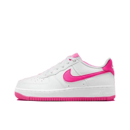 Nike Air Force 1 'White Laser Fuchsia' GS