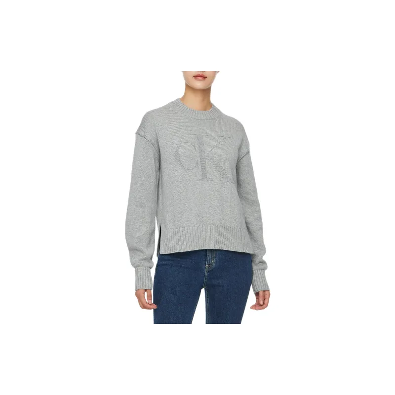 Calvin Klein Logo Intarsia knit Sweater-4
