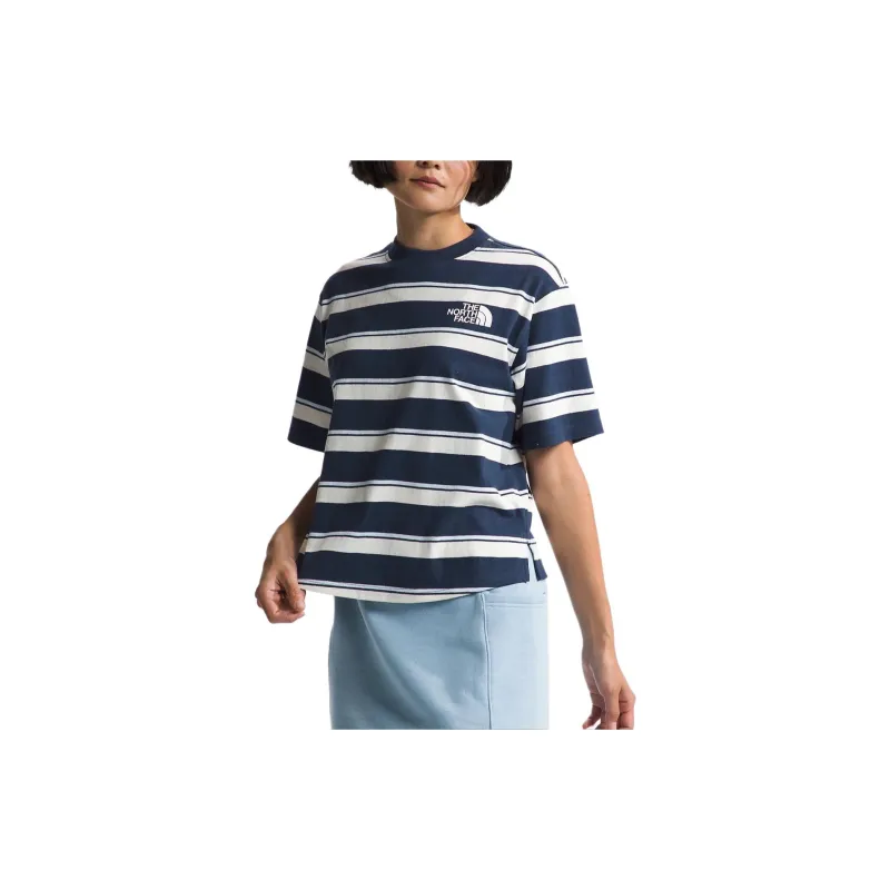 THE NORTH FACE Drop Shoulder Sleeve T Shirt Women's Marine Blue-4