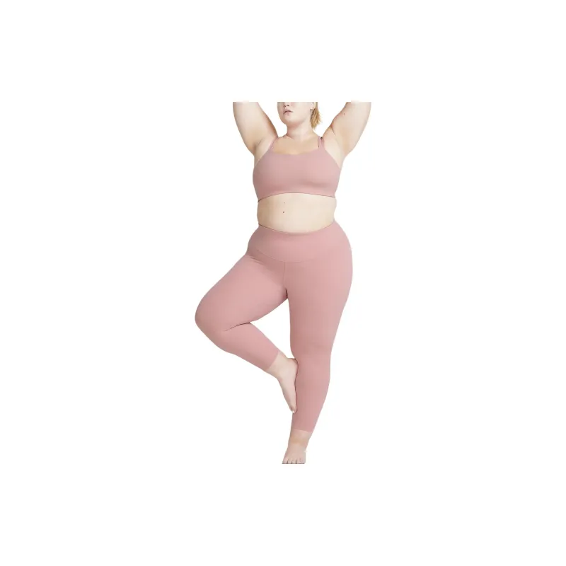 Nike Zenvy Women's Gentle-Support High-Waisted 7/8 Athletic Trousers Women's Peach Pink-2