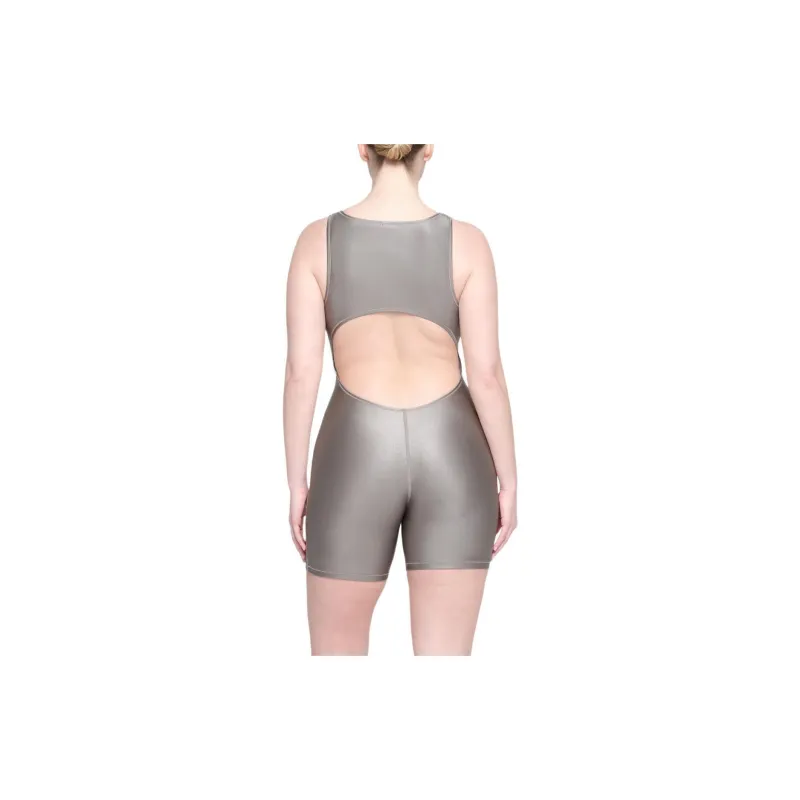 SKIMS SHINE SWIM CUT OUT CYCLE SUIT One-piece Swimsuit Women's SMOKE/Smoke Gray-2