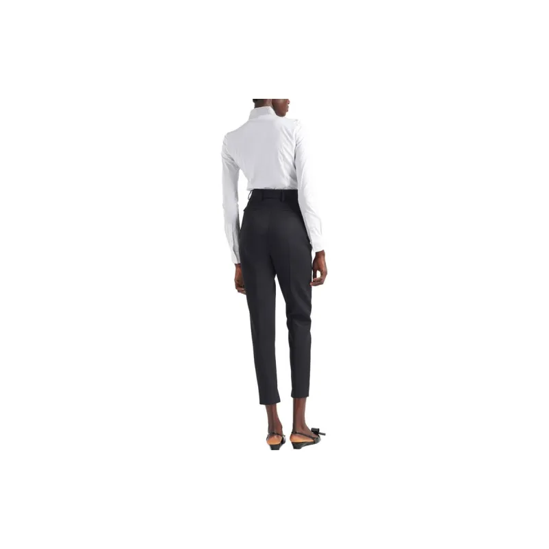 PRADA Rhinestone embellished Cotton Shirt-3