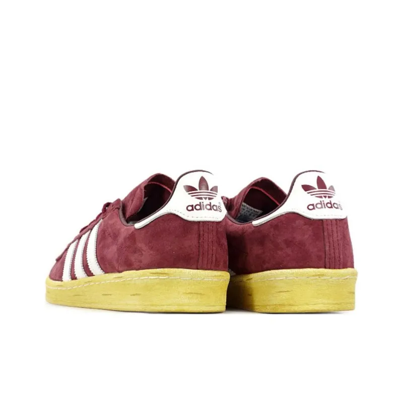 Mita Campus x Adidas 80s Cardinal Cushioning Wear-Resistant Low-Top Skateboard Shoes Unisex Red-5