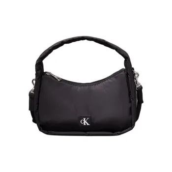 CALVIN KLEIN Recycled Polyester Shoulder Bag Crossbody Bag Handbag Women's Black