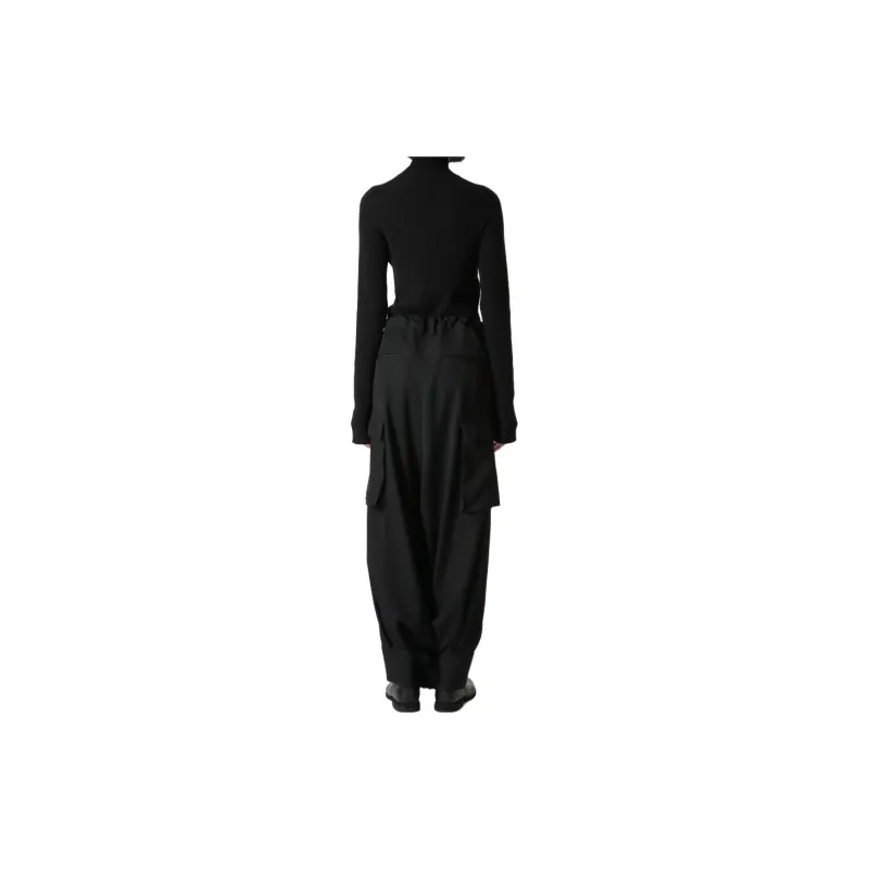 Yohji Yamamoto Drop crotch Wool Trousers-2