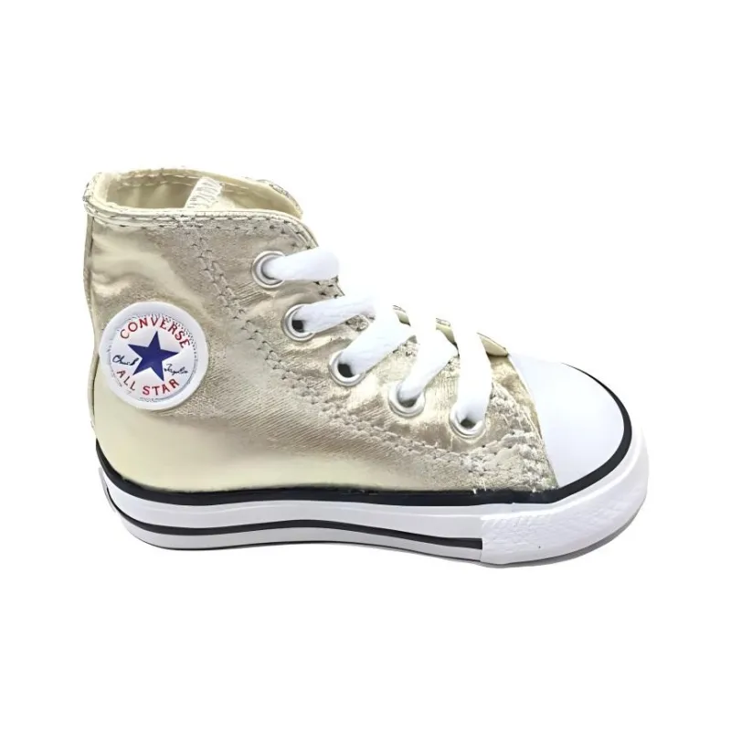 Converse All Star Cushioning Wear Resistant High Top Kids Canvas Shoes Gold Teenagers-1