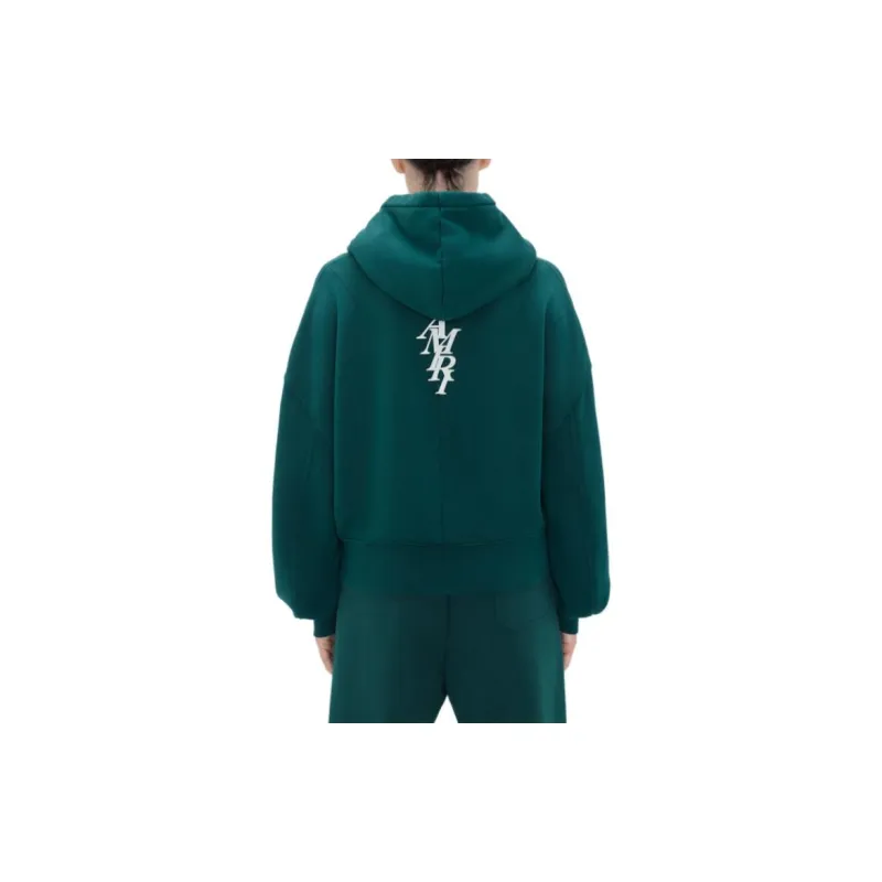 AMIRI Stack Hoodie Sweatshirt Women's Green-2