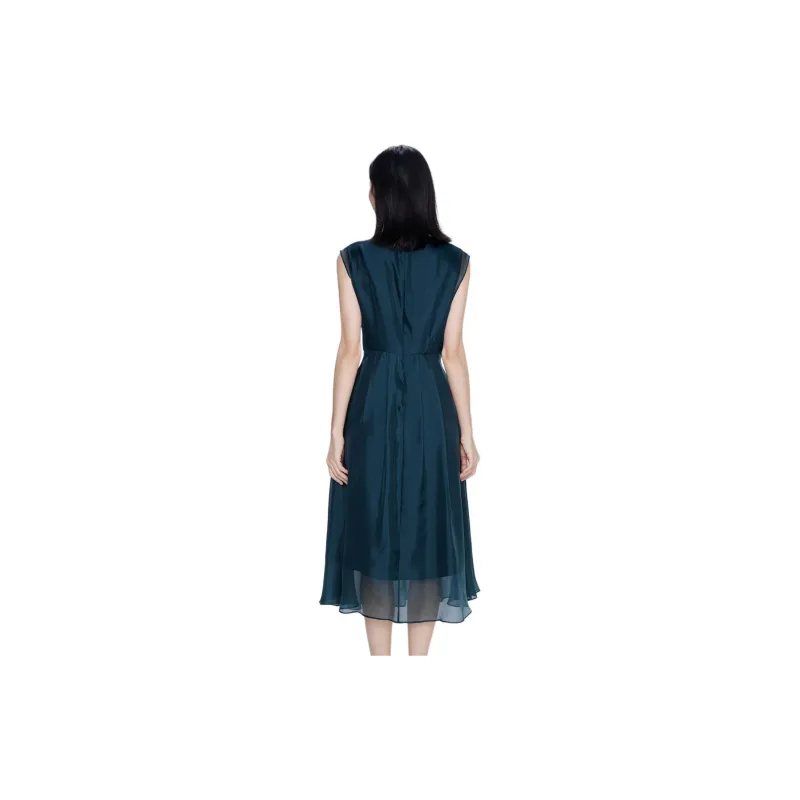 BBLLUUEE Sleeveless Dress Women's Turquoise-0