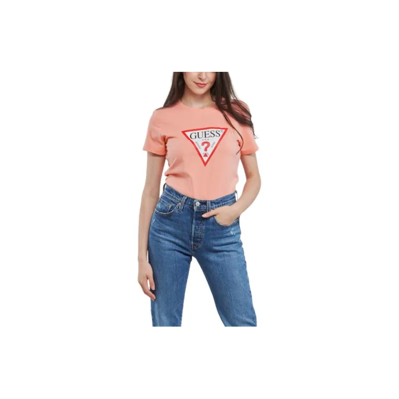 GUESS T Shirts Women's Orange-3