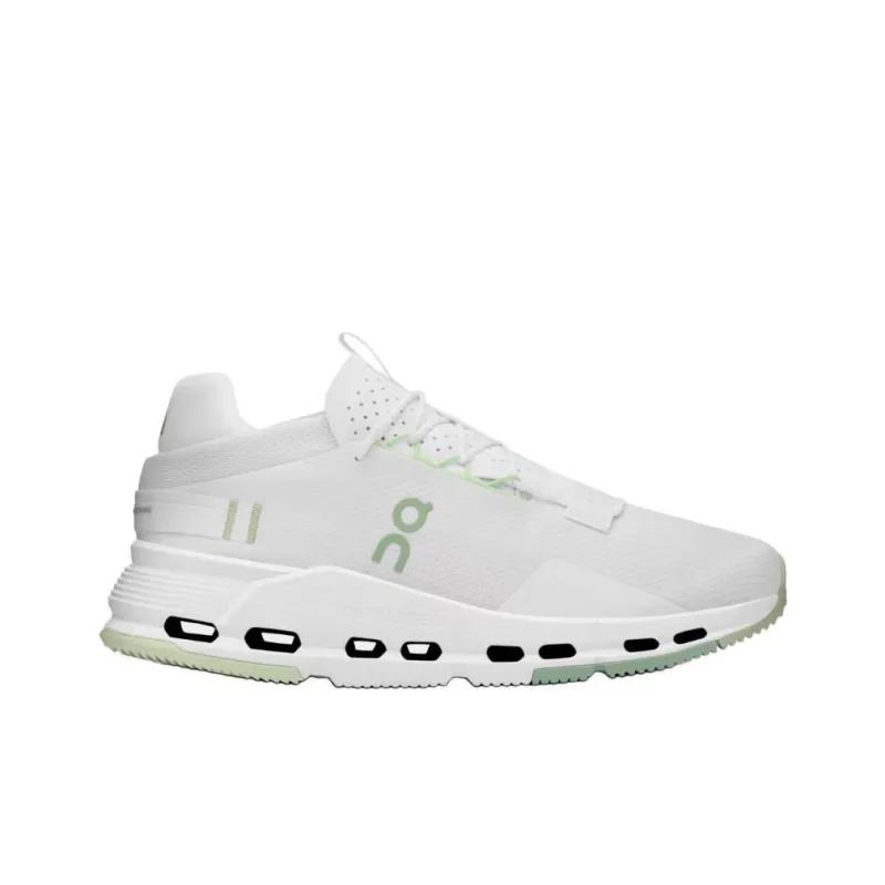 On Cloudnova 2 Slip Resistant And Abrasion Resistant Coverage Low Top Running Shoes Women's White-1