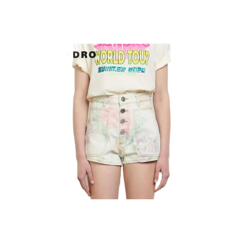 Sandro Denim Shorts Women's Multicolor-1